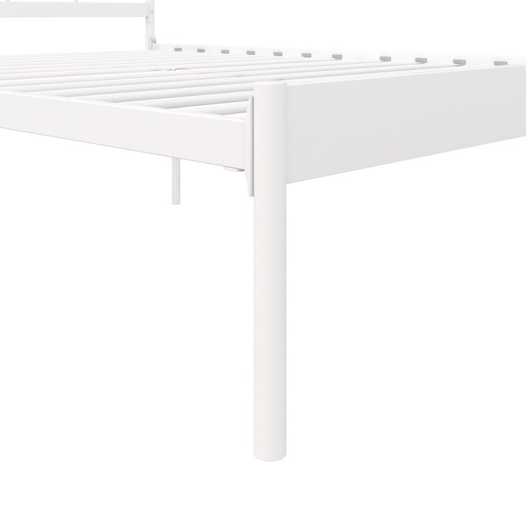 White single outlet bed frame